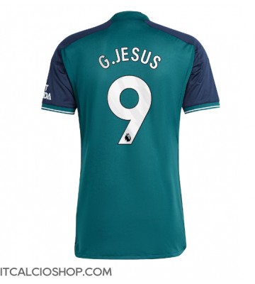 Arsenal Gabriel Jesus #9 Terza Maglia 2023-24 Manica Corta